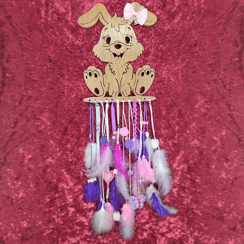 Attrapes-Rêves (Dreamcatcher) d'un lapin pour chambre d'enfant