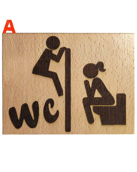 Voici Une Plaque De Porte Humoristique Pour Les Toilettes 