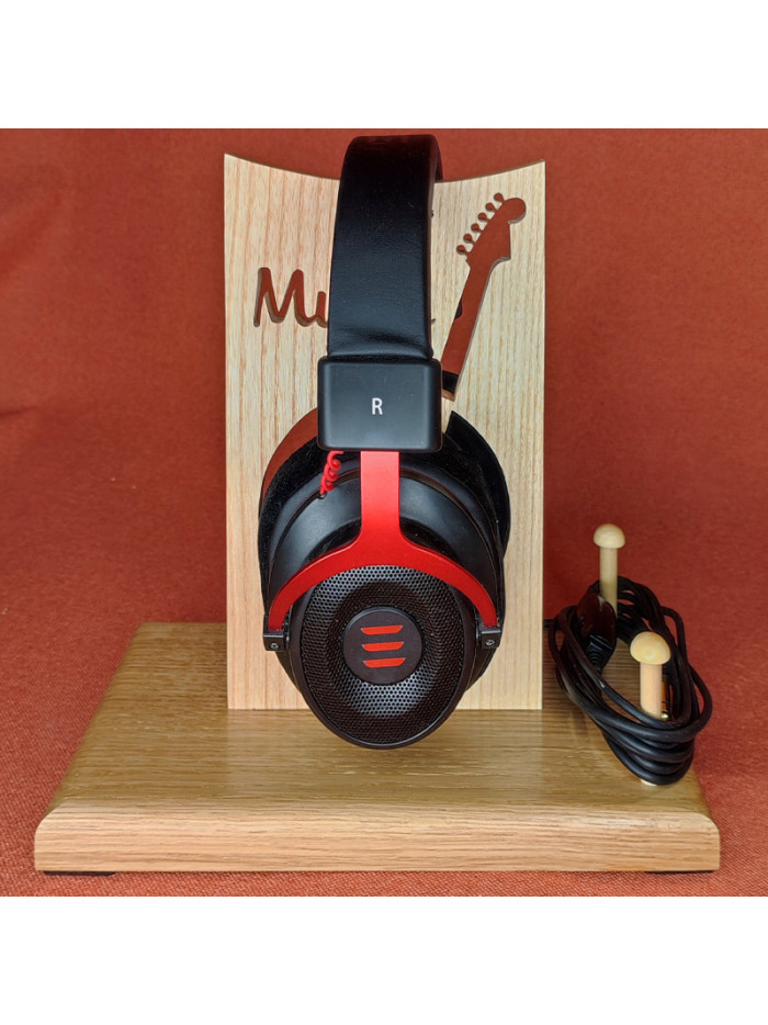 Support de casque audio en bois de frêne